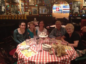 Our Italian Dinner at Bucca de Beppo
